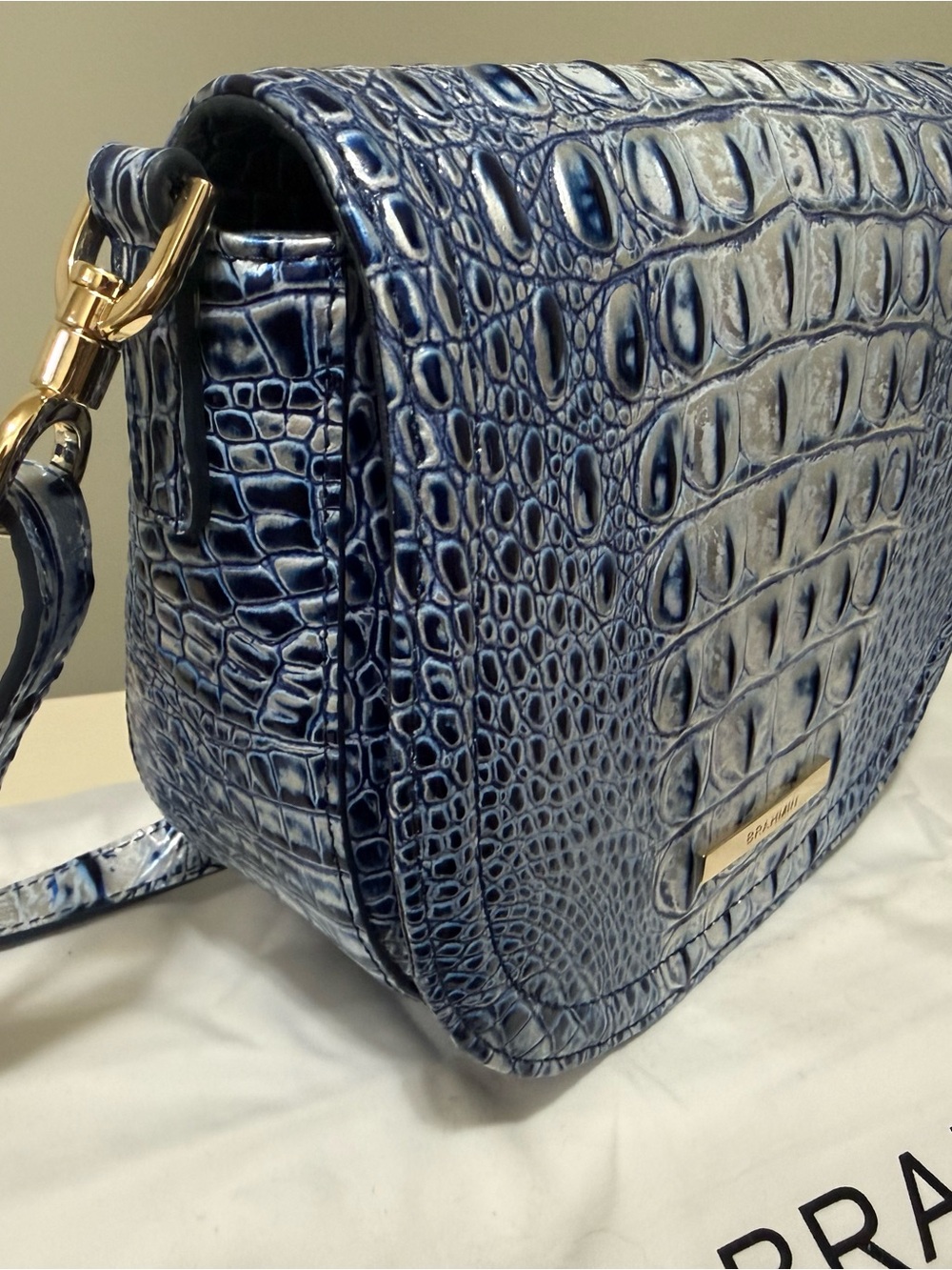 NWOT Brahmin Briar Coastal Blue Melbourne Crossbody - Picture 8 of 8